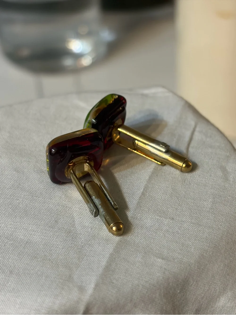 Set of three vintage cuff links